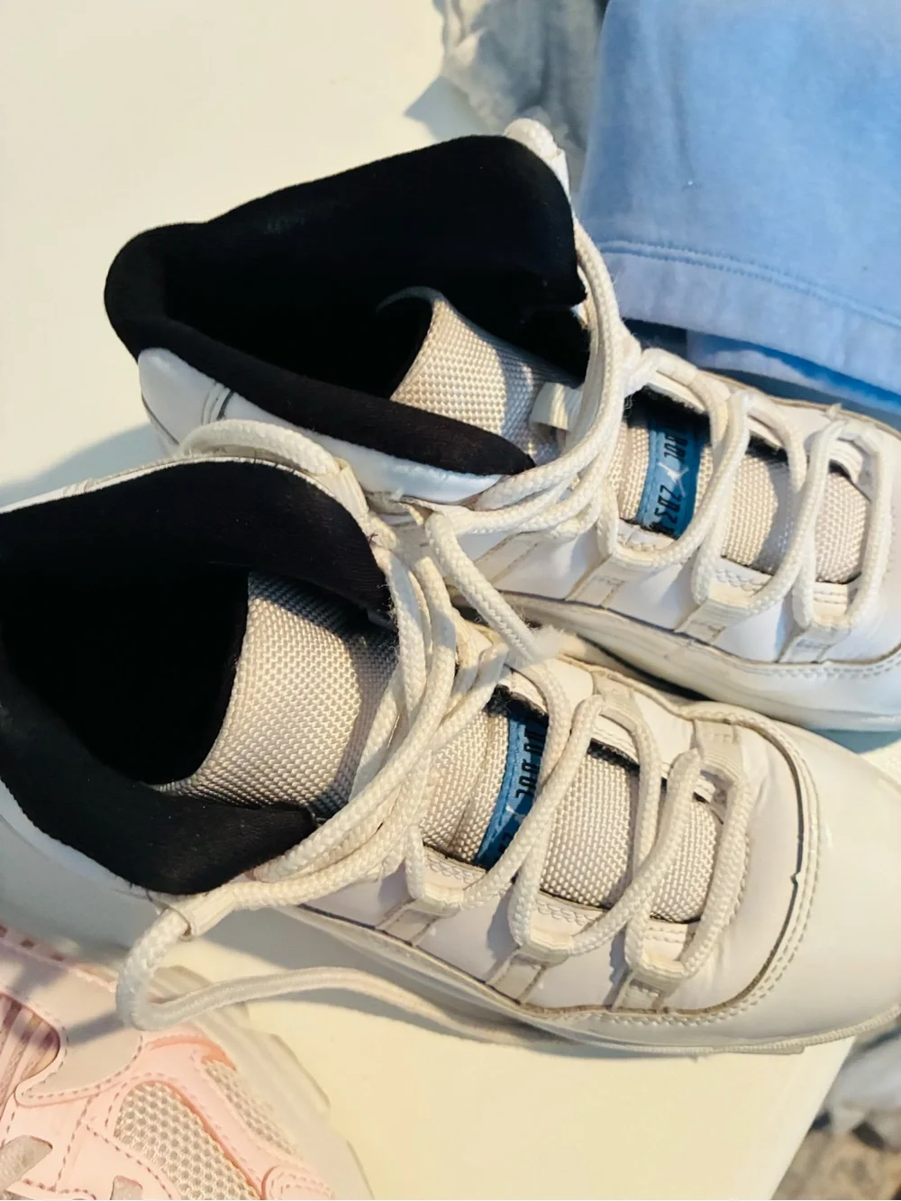 Jordan Kids White and Black Low-Top Sneakers
